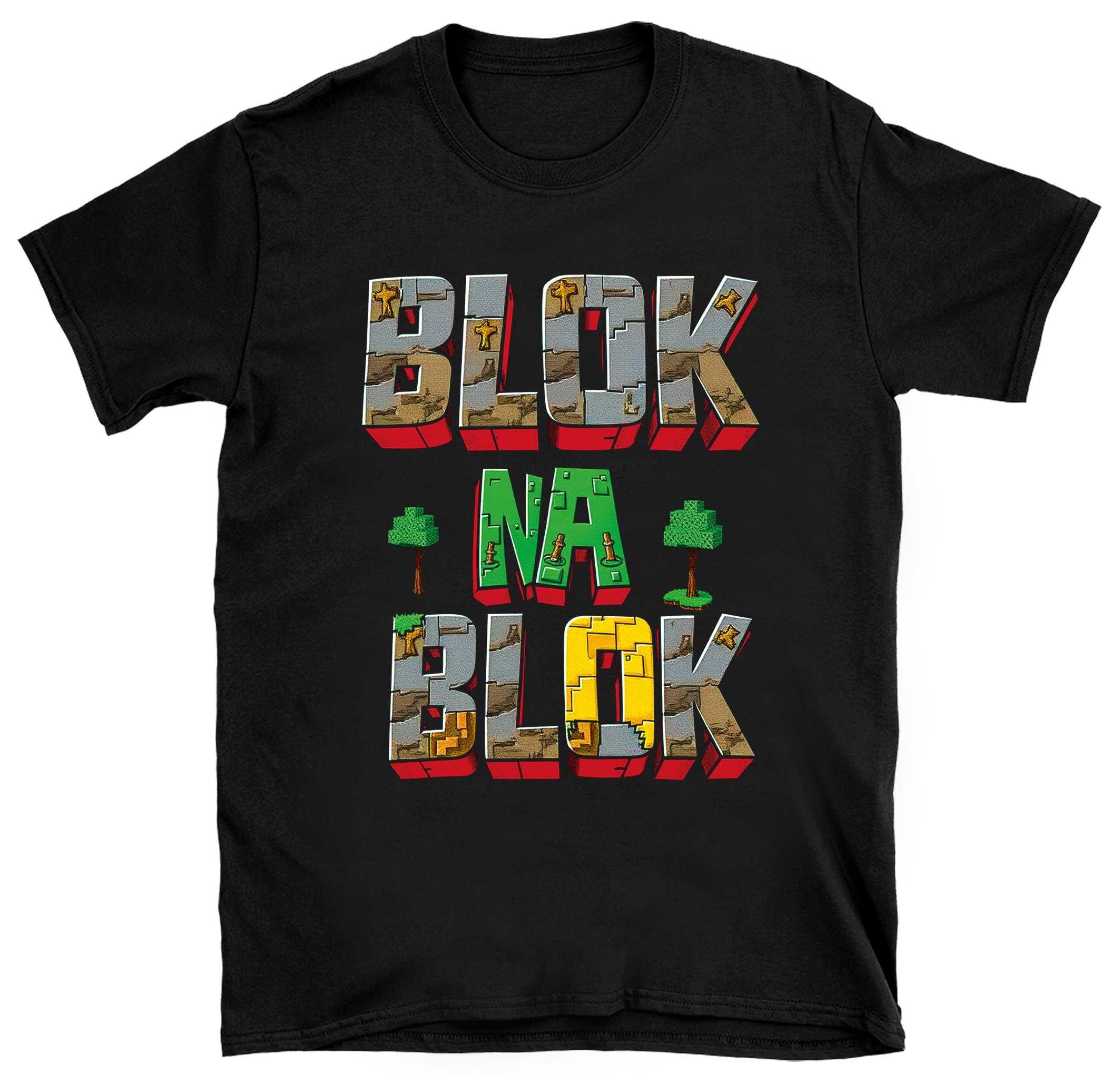koszulka w stylu gry minecraft, koszulka prezent dla gracza minecraft
