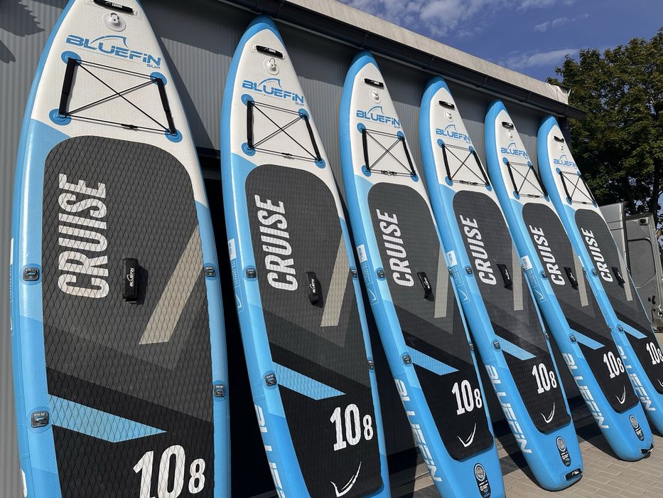 Deska SUP kajak 2w1 Wiosło z włókna szklanego + Plecak Bluefin