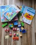 Zestaw świnka pepa klocki + puzzle + kolorowanki