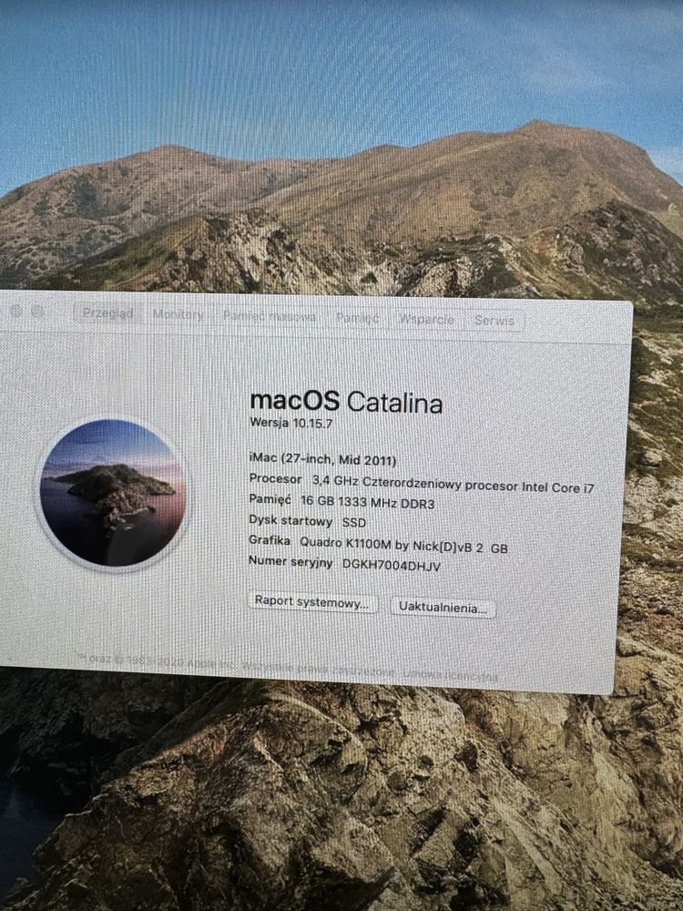 APPLE iMac 27 16GB RAM 500GB SSD + HDD, i7 3,4GHz