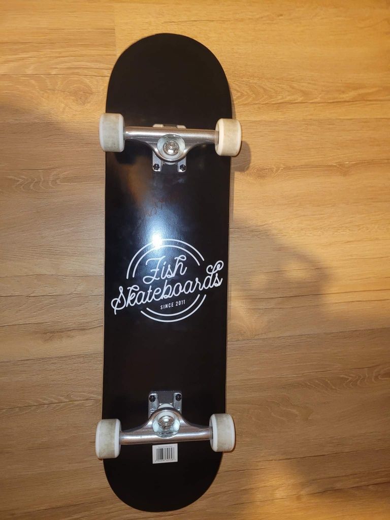 Deskorolka Fish Skateboards Retro Black 8