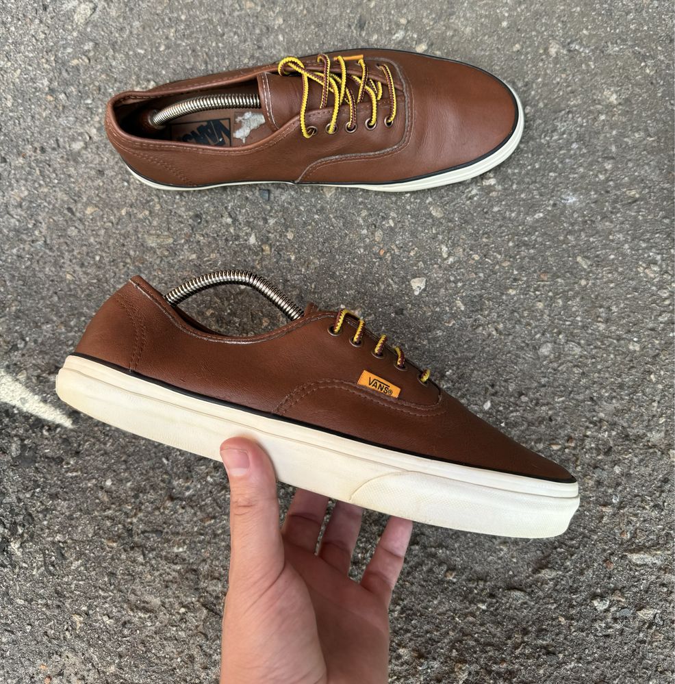 Vans aurhentic leather мужчкие оригинальные кеды 44.5 размер