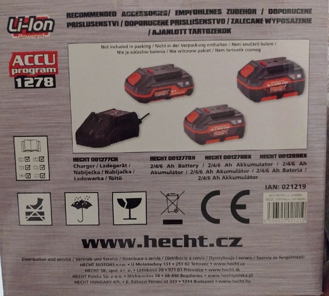 NOWY kompresor ACCU Hecht, 2190, 4 w 1, program 1278, ciśnienie do 11