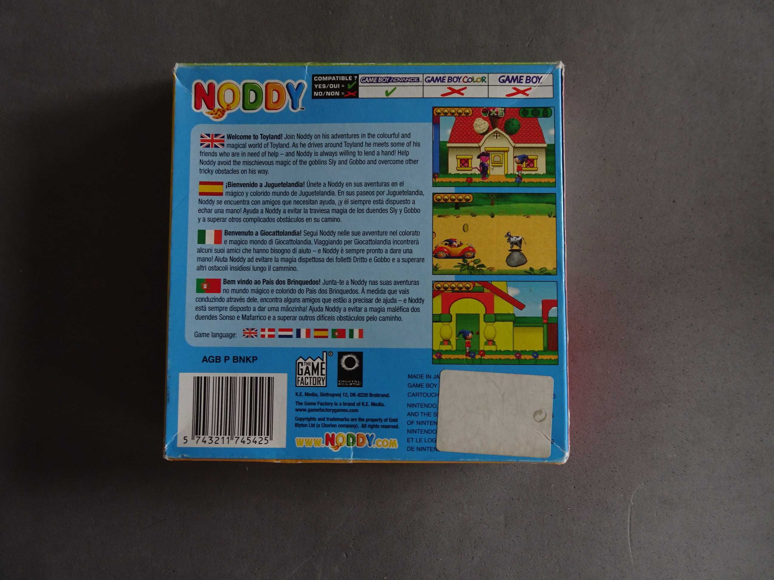 Jogo Game Boy Advance Noddy A Day in Tayland