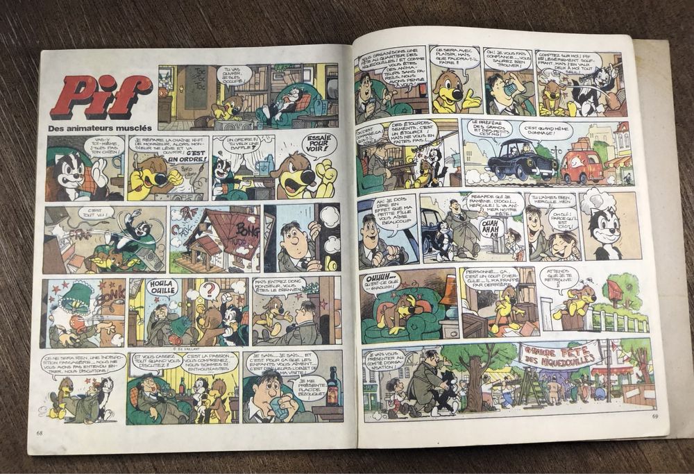 Stary francuski komiks De Pif et Hercule Grande Aventures 1986 retro !