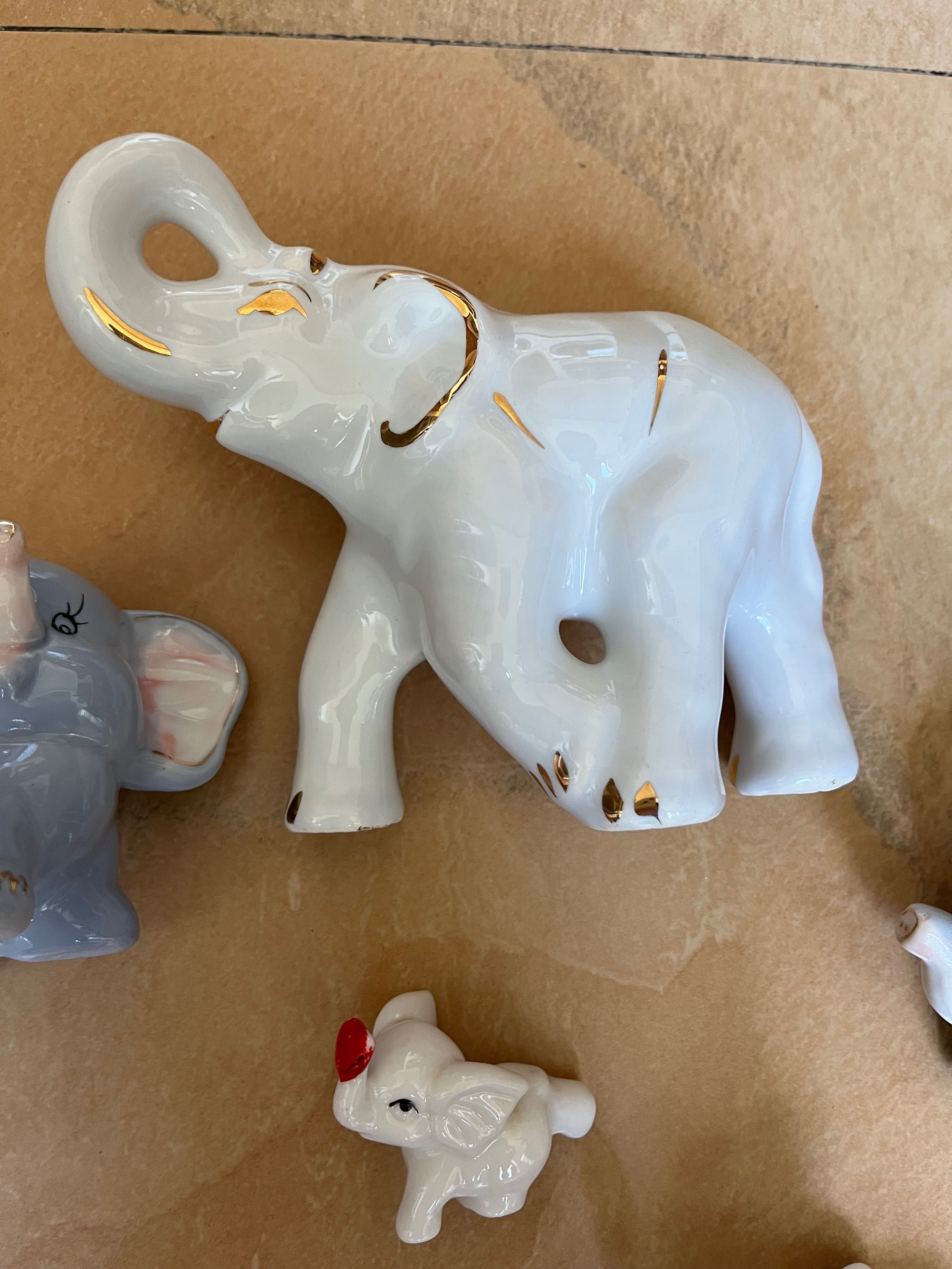 Niemieckie figurki porcelanowe słoni