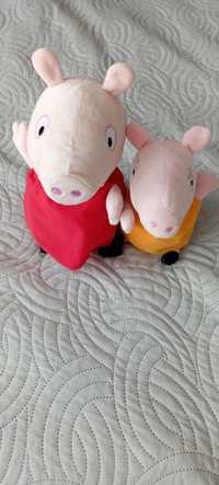 Dwie maskotki Świnka Peppa i Mama świnka