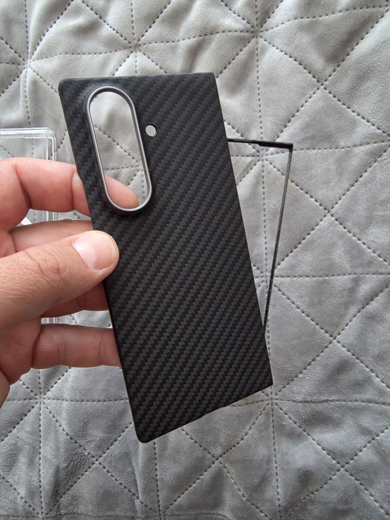 Чехол Samsung Z fold 7 Carbon і TPU + MagSafe