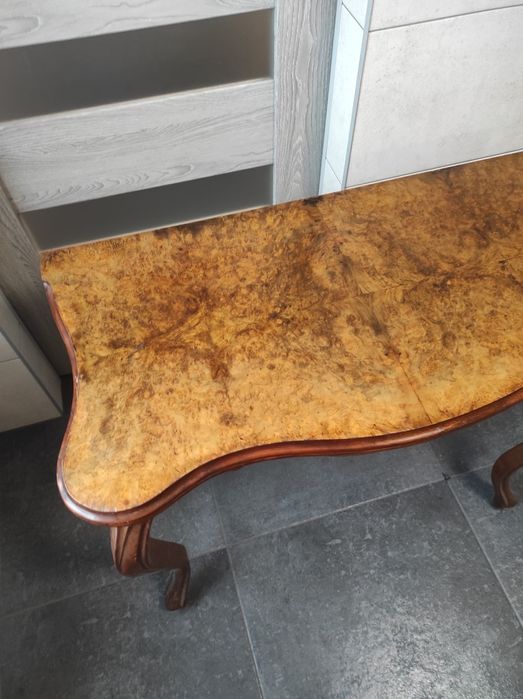 Stary rozkładany stolik do brydża