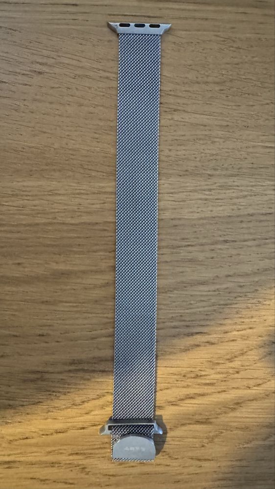 Bracelete Milanese Prateada Apple Watch