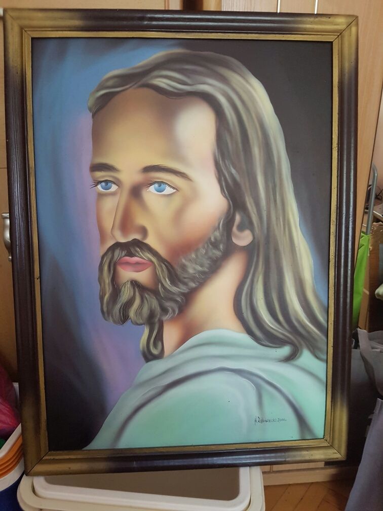 Obraz w drewnianej ramie Pan Jezus