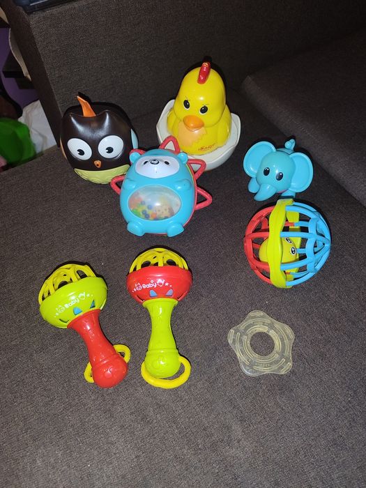 Набір іграшок погрімушки тріщалка гризуни неваляшки