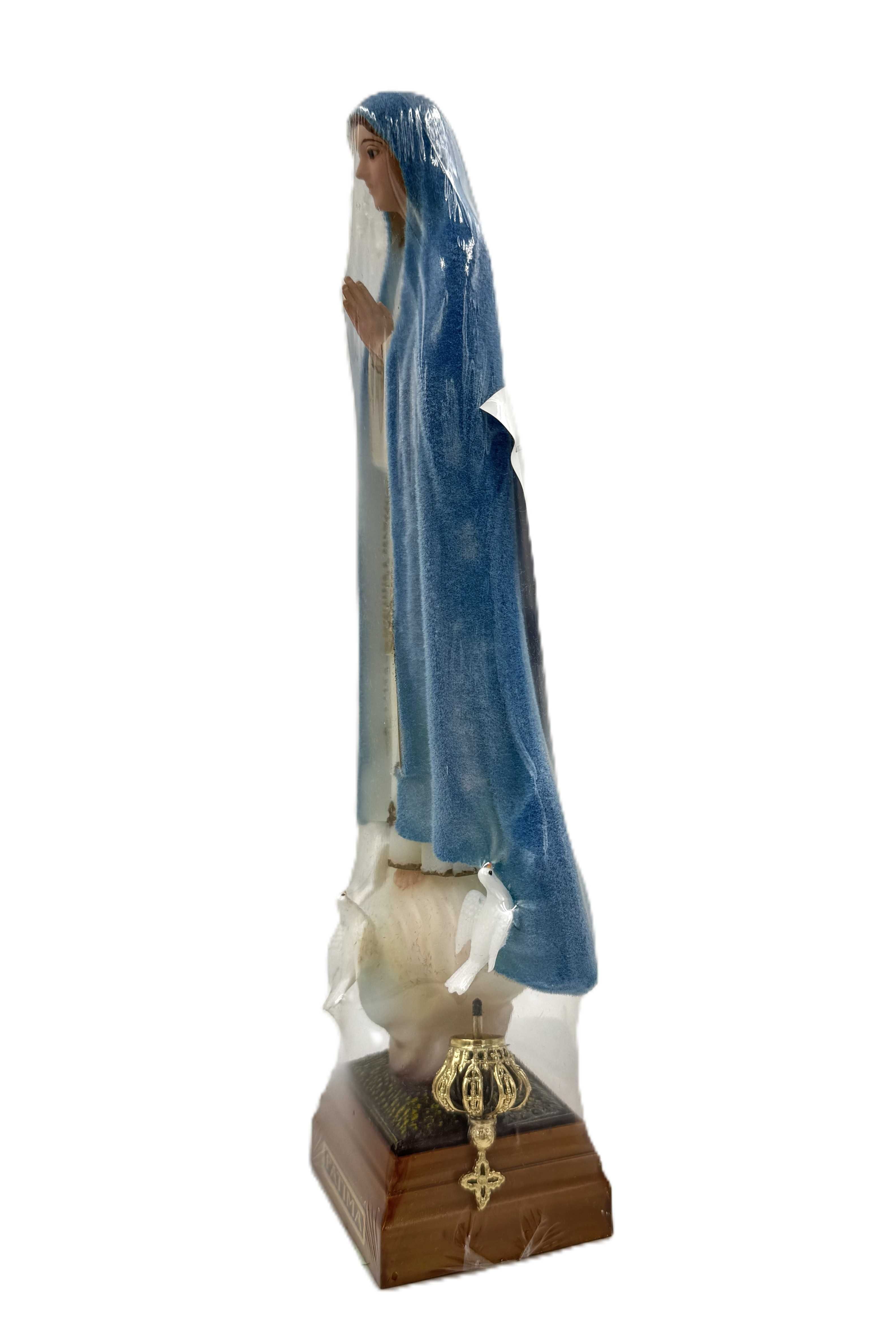 Figurka Matki Boskiej Fatimskiej, pogodynka figura, szklane oczy