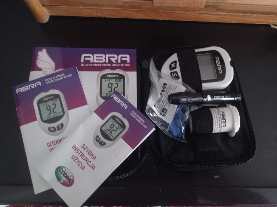 Zestaw do pomiaru poziomu glukozy we krwi Abra