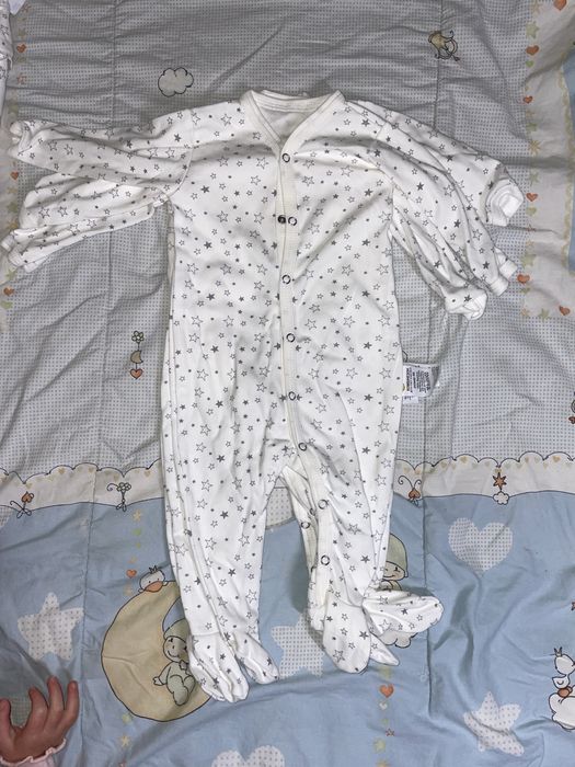 Пакет одягу на 3-7 місяціу, розмір 68-74. Бодіки, чоловічки, ползунки