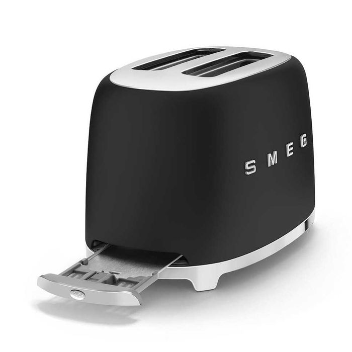 тостер Smeg TSF01BLMEU матовий чорний