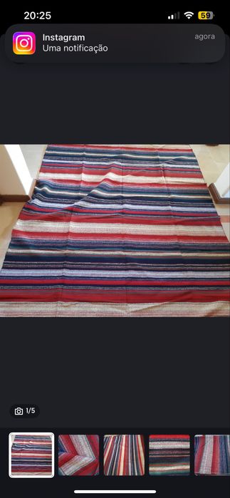 Manta de lã tradicional do Porto