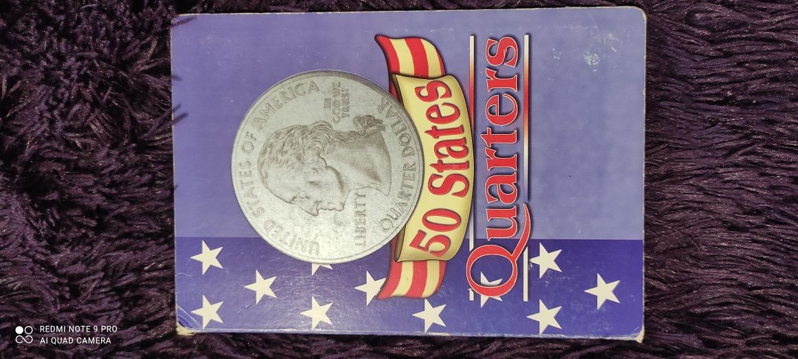 50 States Quarters коллекция монет в альбоме, идеальное состояние.