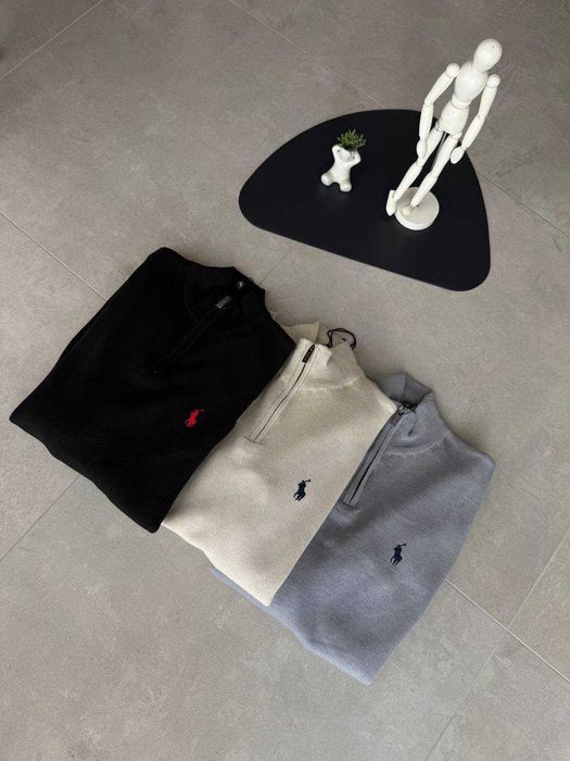 Кофта на 1/3 zip-застібці Polo Ralph Lauren White