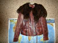 Продам кожаную куртку, размер 48