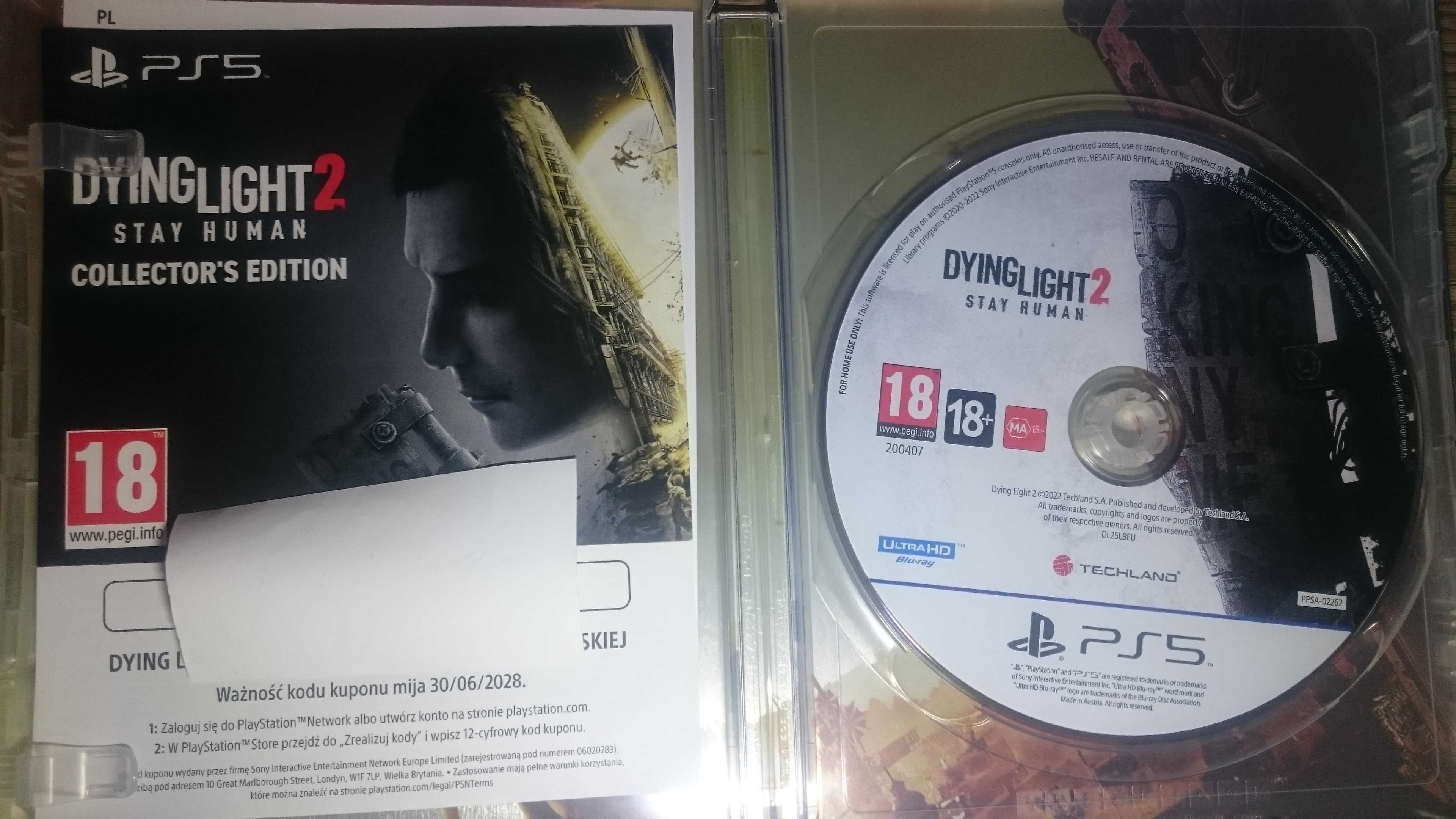 Gra Dying Light 2 + STEELBOOK ps5 playstation 5 days gone last of us