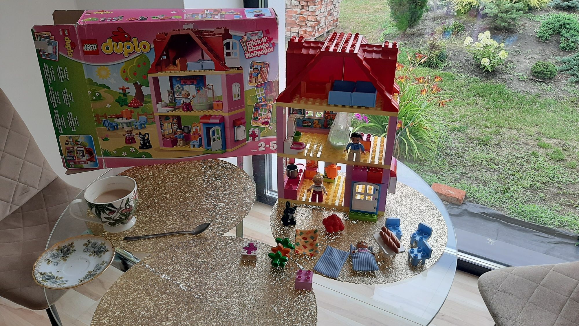 100% kompletny +gratis domek dom 10505 karton lego duplo