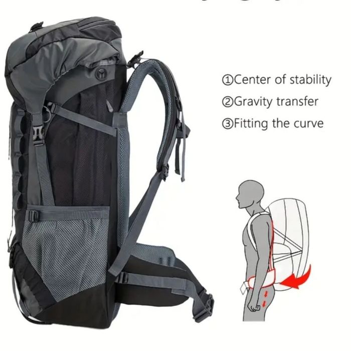 Туристичний рюкзак великий, 70 літрів, Meixing 70l