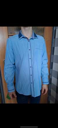 Niebieska koszula męska