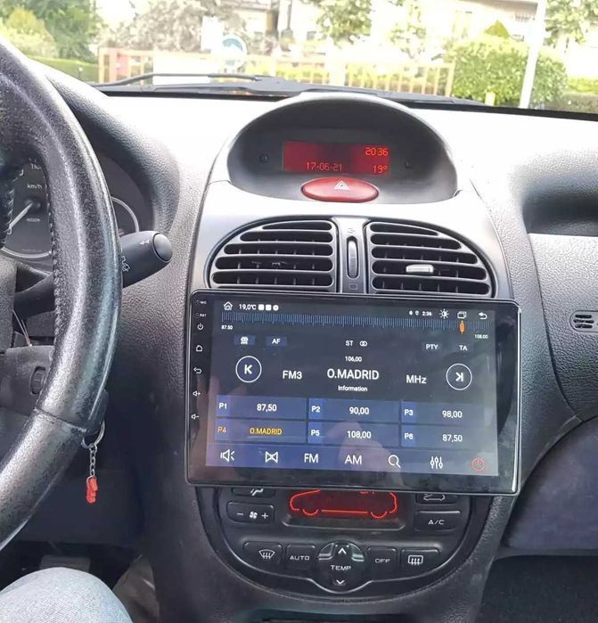 Auto Rádio Peugeot 206 android 2 din ano 2001 até 2008