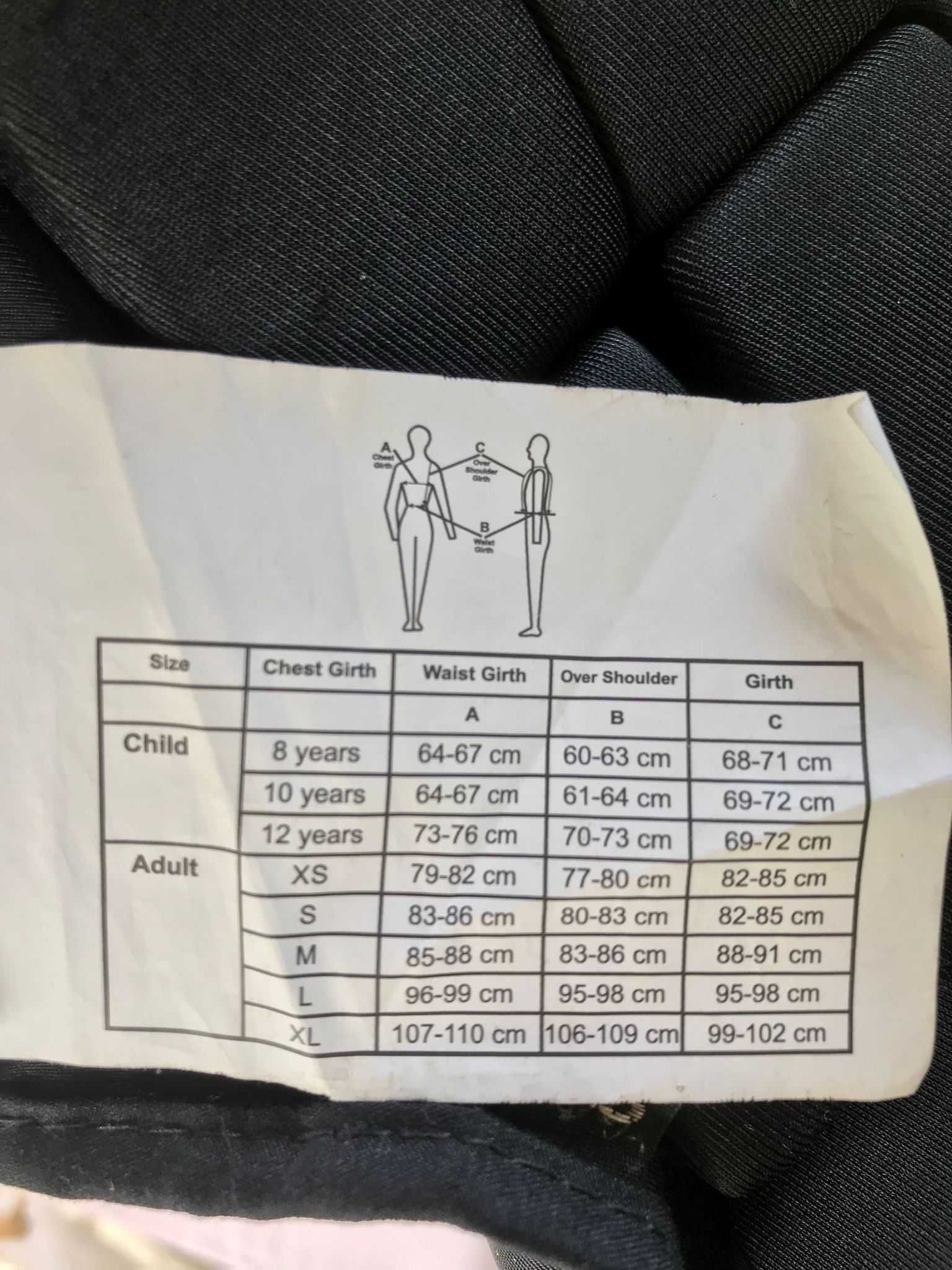 Kamizelka bezpieczeństwa Start velcro czarna
