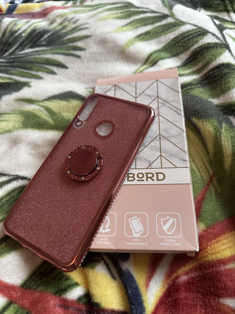 NOWA Etui Huawei P40 Lite E - ERBORD Bling Rose Gold