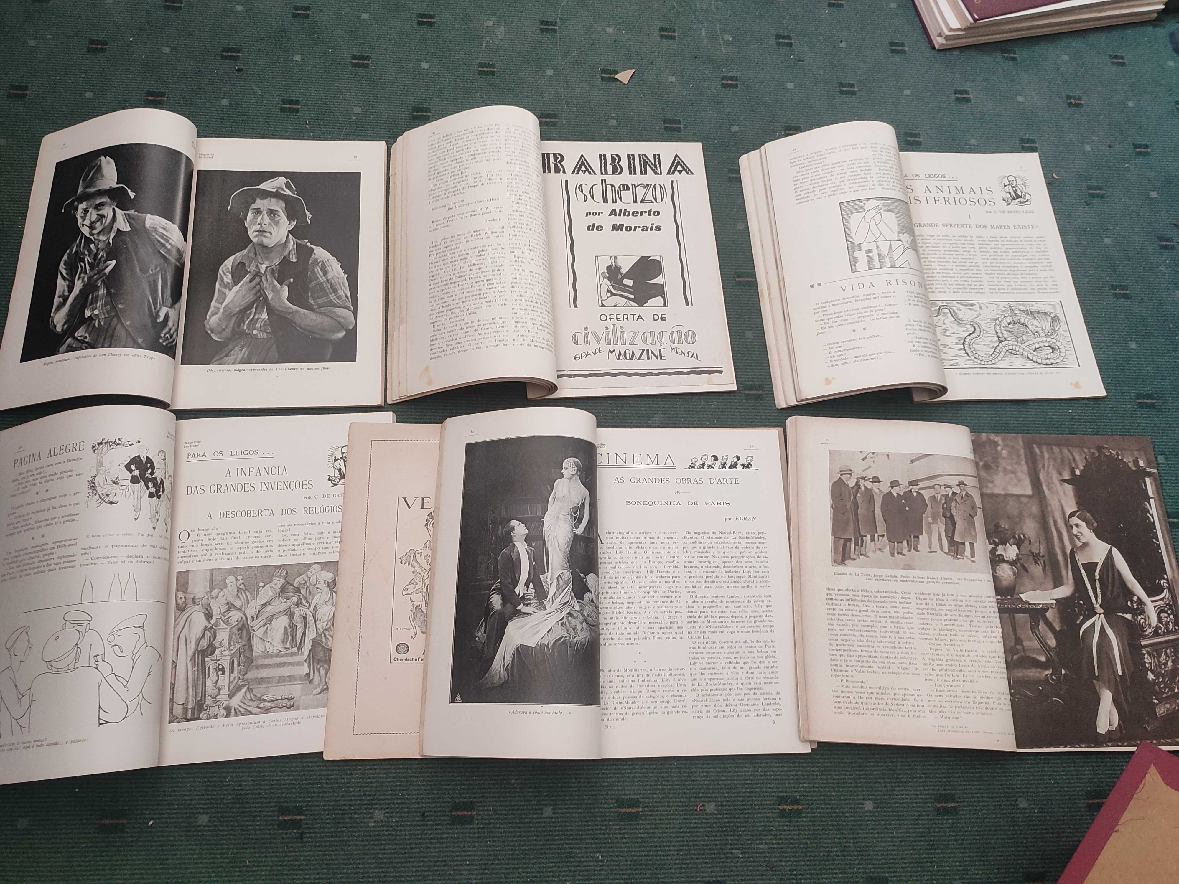 Magazine Bertrand Leitura para todos - 16 revistas 1927 e 1929