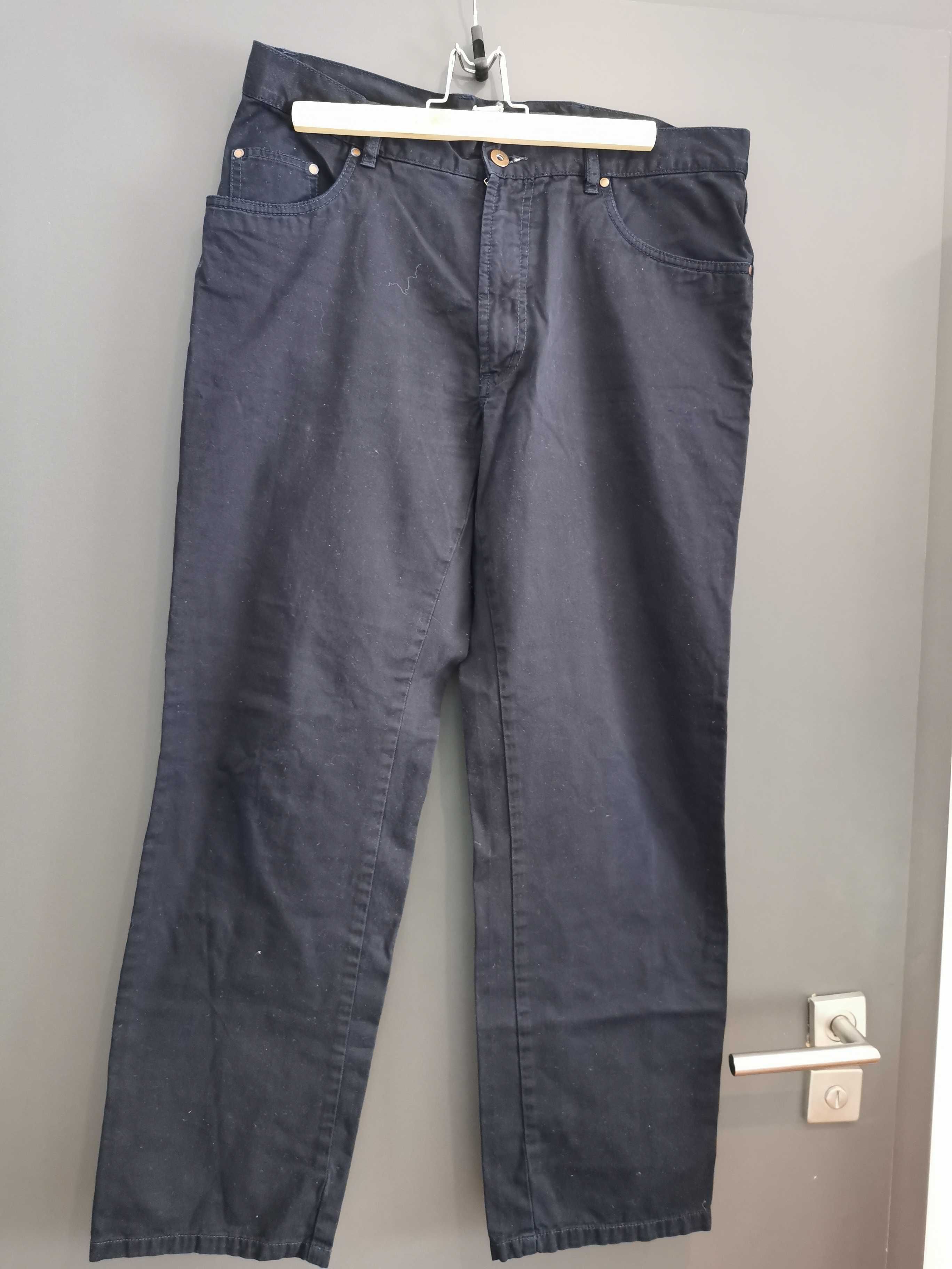 Spodnie materiałowe damskie nogawka szeroka r. 40-42