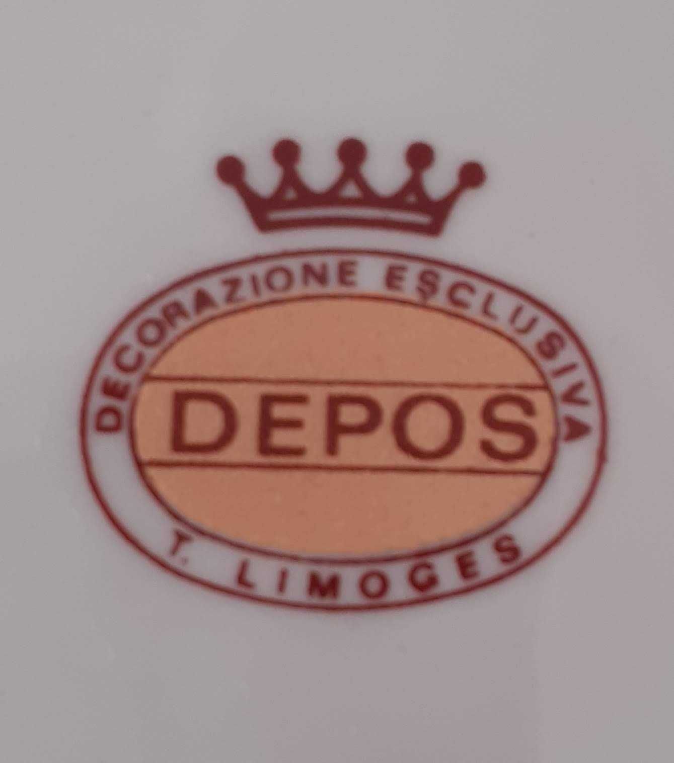 Pratos de porcelana limouges