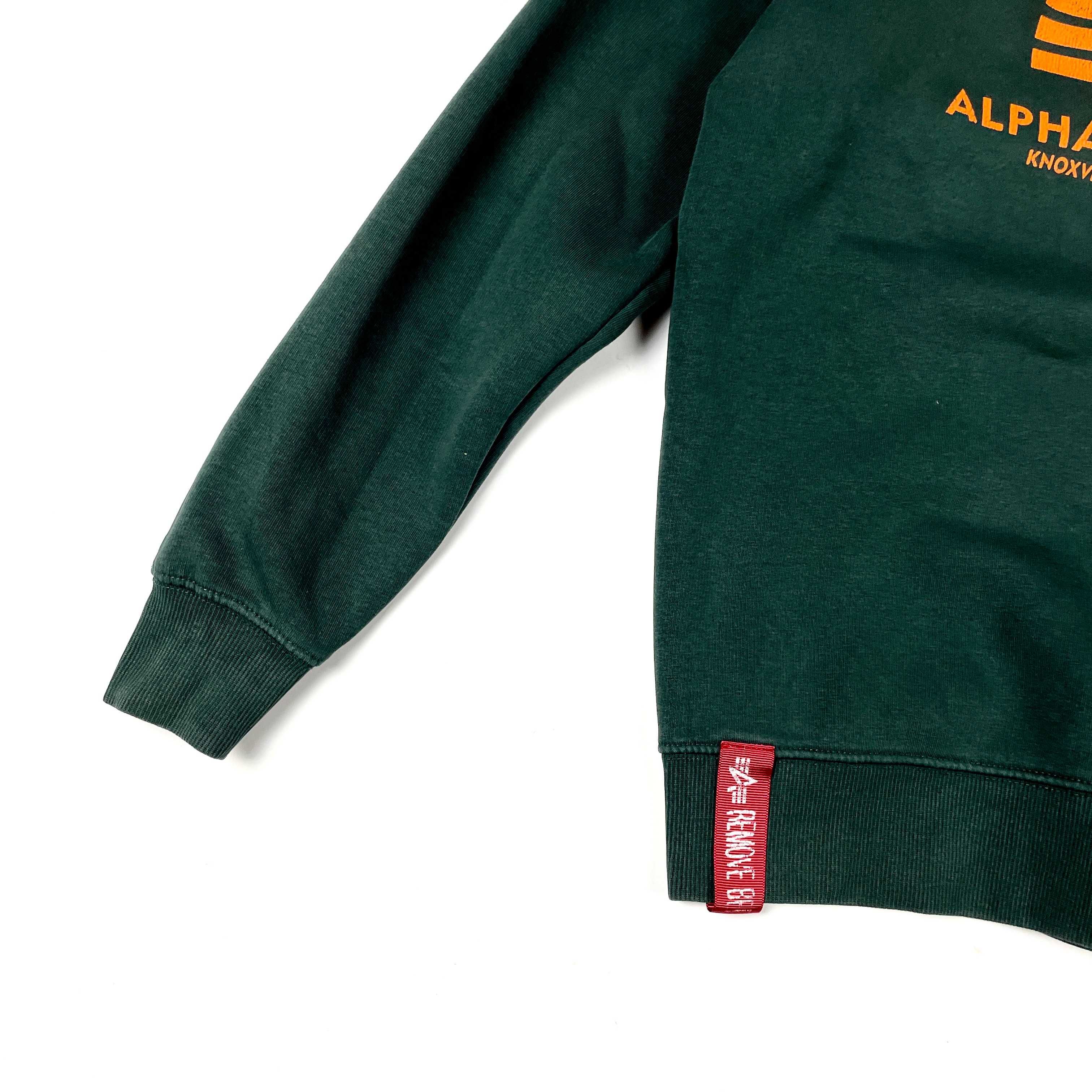 Alpha Industries crewneck bluza z dużym nadrukiem (S/M)