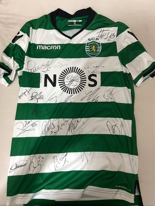 Camisola do Sporting - 2017/2018 - Toda Assinada (original) - Gélson M