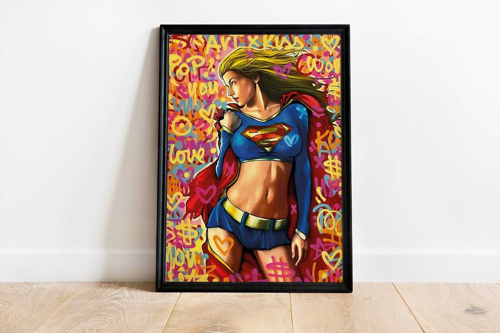 Superman - Supergirl Plakat A3