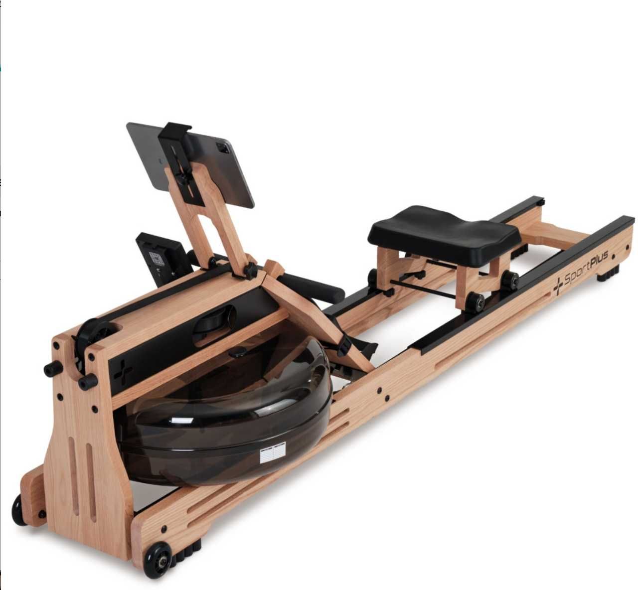 Wioślarz wodny treningowy Sportplus SP-WR-1800-iE DREWNO do 180 kg