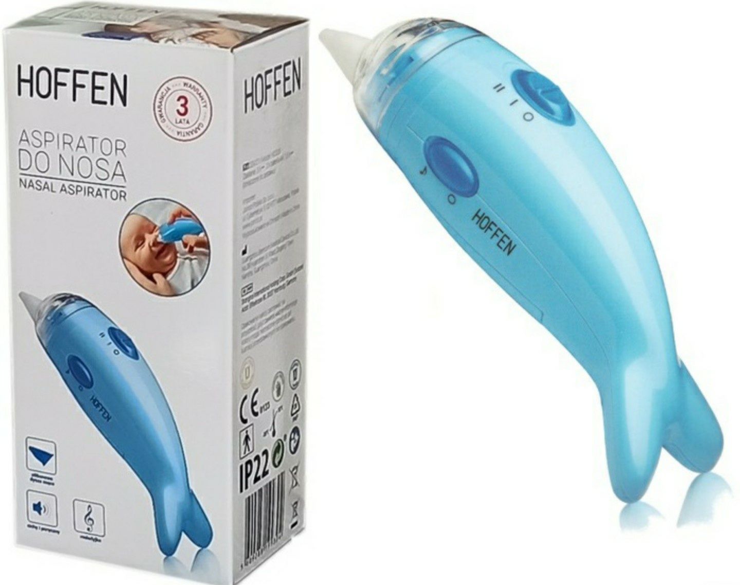 NOWY aspirator do nosa elektryczny delfinek