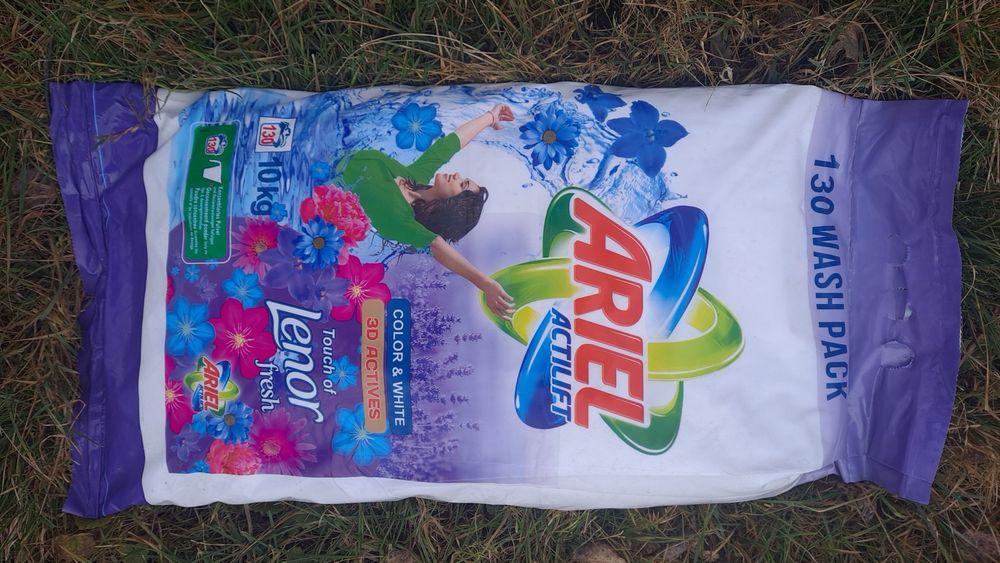 Ariel + Lenor Actilift proszek uniwersalny 10kg, 130 prań