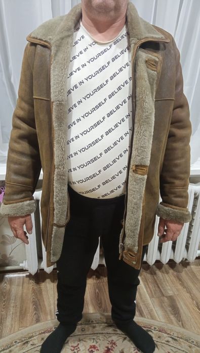 Дублянки чоловіча натуральна з натуральним хутром.