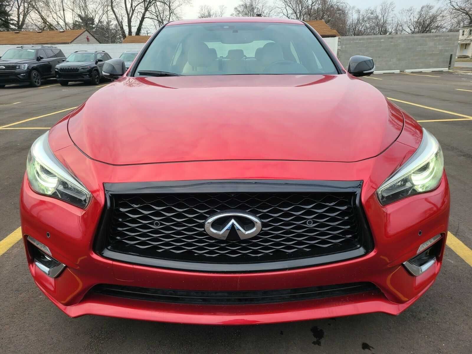 Infiniti Q50 sport решетка в бампер передний INFINITI.CENTR