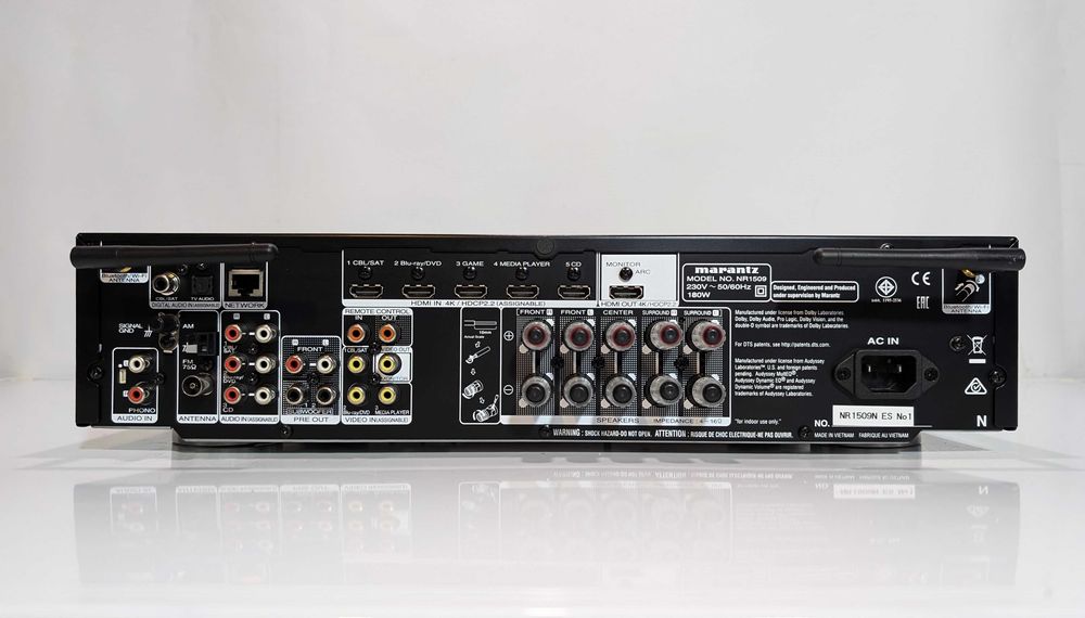 5.2 Ресивер Marantz NR-1509,має 100 Вт\канал\Wi-Fi\Bluetooth\4K\HDMI