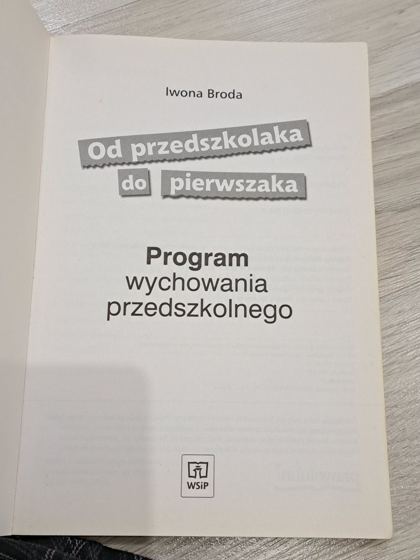 Program wychowania przedszkolnego Od przedszkolaka do pierwszaka
