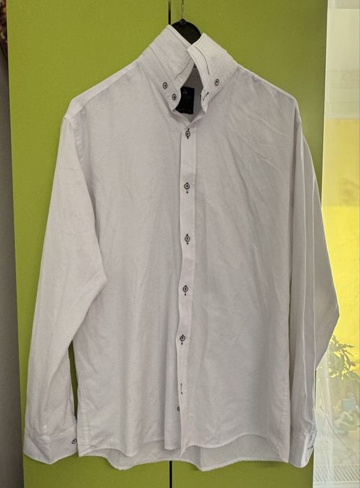 Koszula męska biała slim fit XL stan idealny