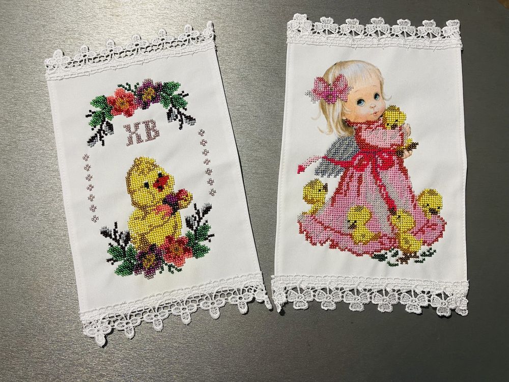 Великодні рушнички, пасхальні рушники, на кошик