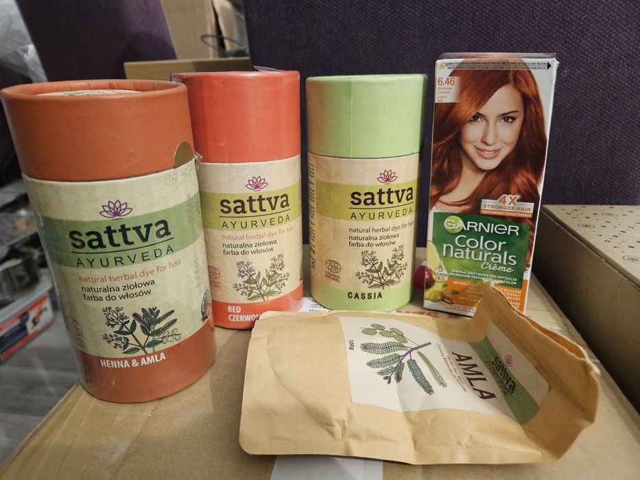 Zestaw henna, cassia i farba