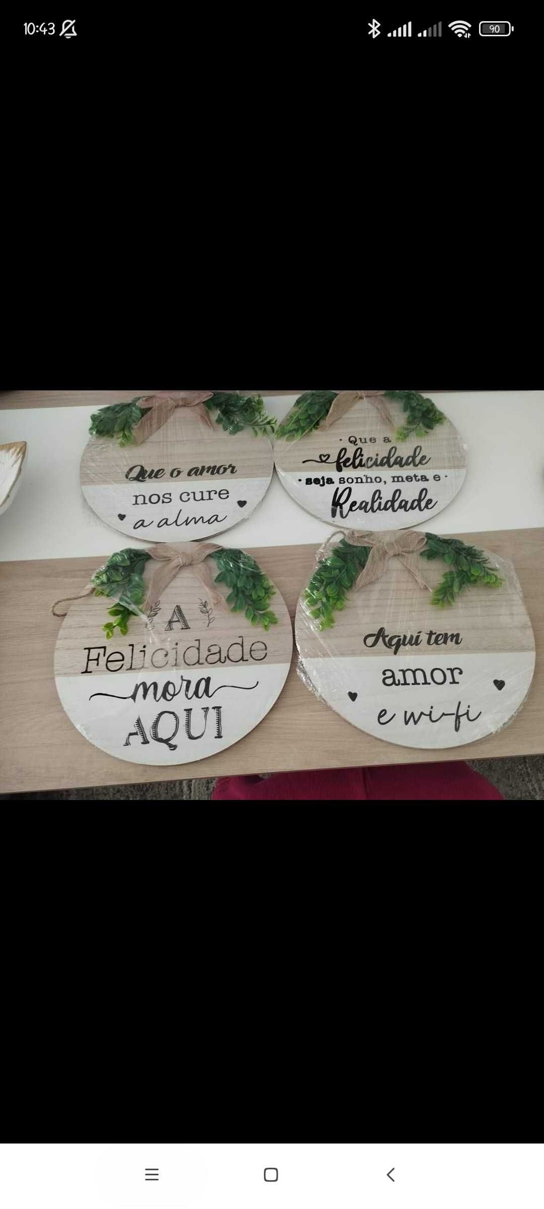 Vendo placas com estas frases novas