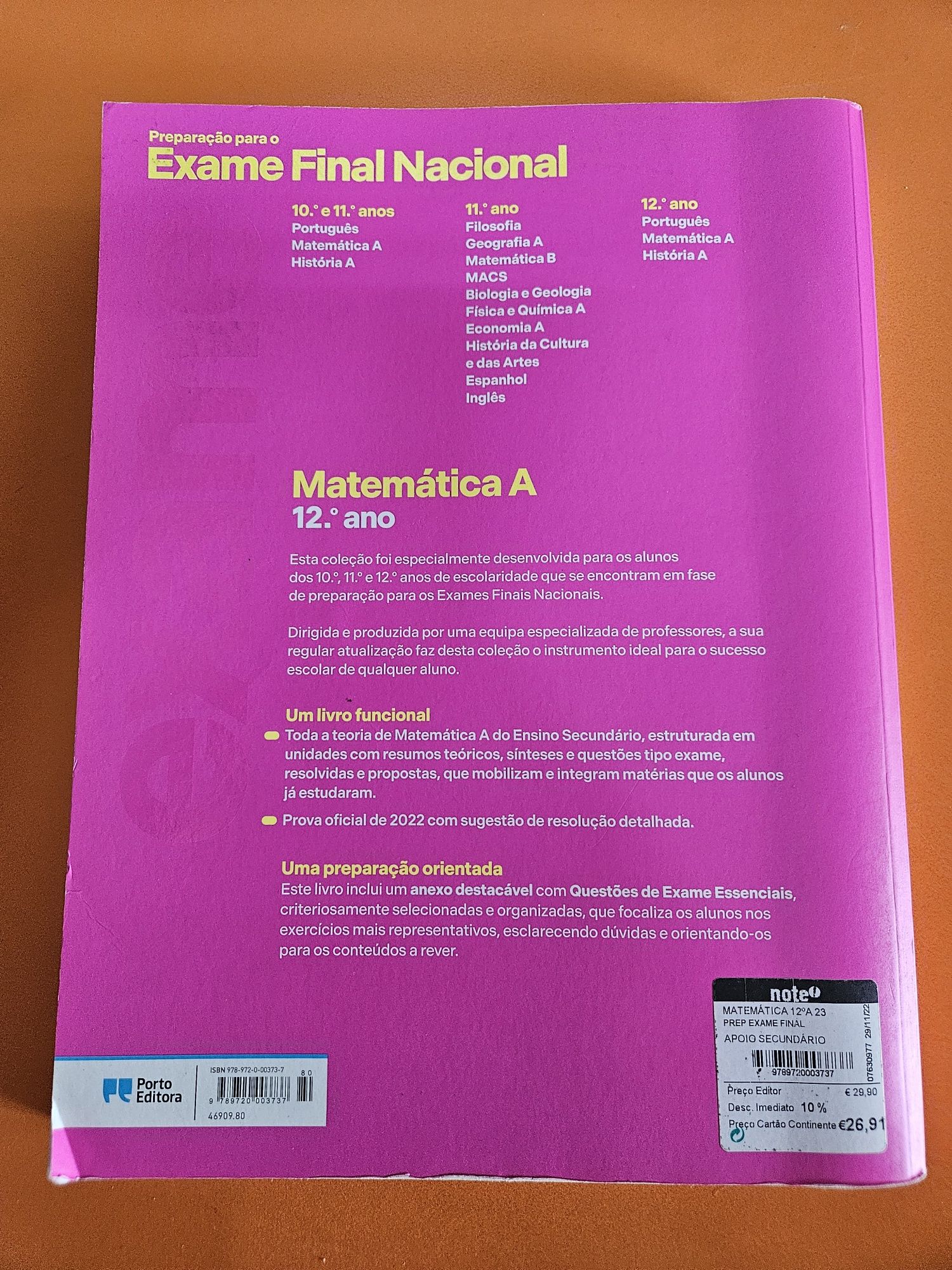 Livro preparação exame nacional Matemática