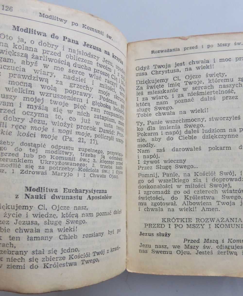 Skarbiec modlitw i pieśni Księgarnia św. Jacka stary antyk 1964